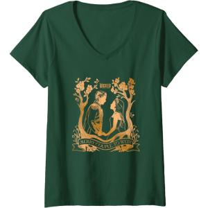 imageWomens Wicked For Good Glinda ampamp Fiyero To Wed VNeck TShirtDark Green