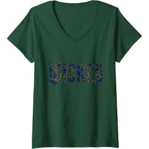 imageWomens Wicked For Good Ozian Pattern Logo VNeck TShirtDark Green