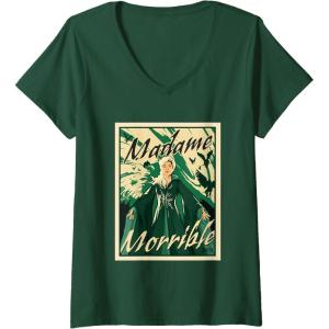 imageWomens Wicked For Good The Might of Morrible VNeck TShirtDark Green
