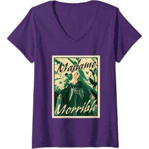 imageWomens Wicked For Good The Might of Morrible VNeck TShirtPurple