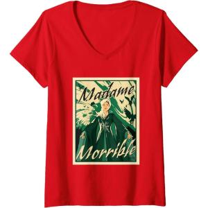 imageWomens Wicked For Good The Might of Morrible VNeck TShirtRed