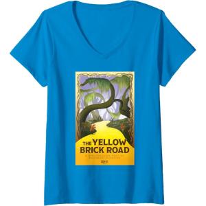 imageWomens Wicked For Good The Yellow Brick Road Journey VNeck TShirtSapphire Blue