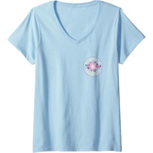 imageWomens Wicked For Good We Believe in Glinda Front ampamp Black VNeck TShirtBaby Blue