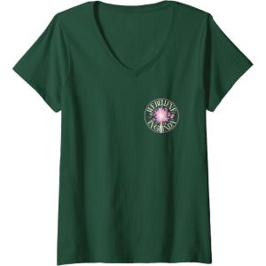 imageWomens Wicked For Good We Believe in Glinda Front ampamp Black VNeck TShirtDark Green