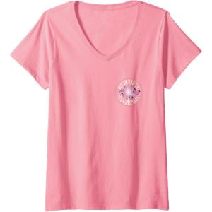 imageWomens Wicked For Good We Believe in Glinda Front ampamp Black VNeck TShirtPink