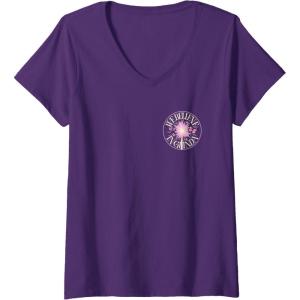 imageWomens Wicked For Good We Believe in Glinda Front ampamp Black VNeck TShirtPurple