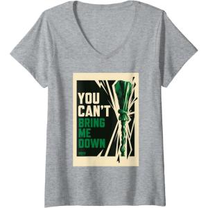 imageWomens Wicked For Good You Cant Bring Me Down VNeck TShirtHeather Grey