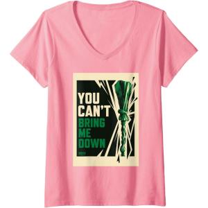 imageWomens Wicked For Good You Cant Bring Me Down VNeck TShirtPink