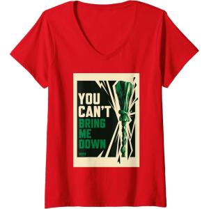 imageWomens Wicked For Good You Cant Bring Me Down VNeck TShirtRed