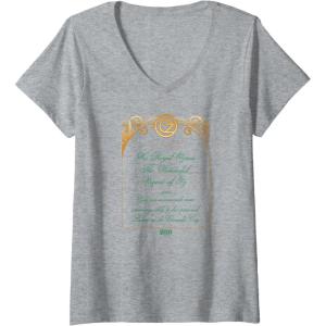 imageWomens Wicked The Wizard Welcomes You Invitation VNeck TShirtHeather Grey