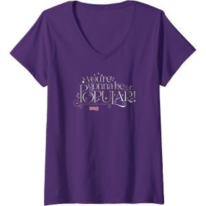 imageWomens Wicked Youre Gonna Be Popular VNeck TShirtPurple