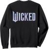 imageWicked For Good Bubble Shimmer Logo Front And Back SweatshirtBlack