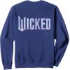 imageWicked For Good Bubble Shimmer Logo Front And Back SweatshirtNavy Blue