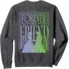 imageWicked For Good Forever My Friend Silhouettes Front ampamp Back SweatshirtDark Heather Grey