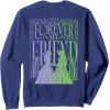 imageWicked For Good Forever My Friend Silhouettes Front ampamp Back SweatshirtNavy Blue