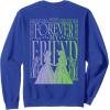 imageWicked For Good Forever My Friend Silhouettes Front ampamp Back SweatshirtRoyal Blue