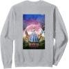 imageWicked For Good Glinda Bubble Poster Front ampamp Back SweatshirtHeather Grey