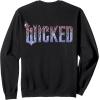 imageWicked For Good Glinda Elegant Logo Front And Back SweatshirtBlack