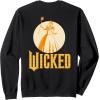 imageWicked For Good Glinda Gold Silhouette Front And Back SweatshirtBlack