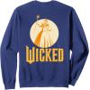 imageWicked For Good Glinda Gold Silhouette Front And Back SweatshirtNavy Blue