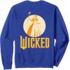 imageWicked For Good Glinda Gold Silhouette Front And Back SweatshirtRoyal Blue