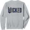 imageWicked For Good Ozian Pattern Logo Front And Back SweatshirtHeather Grey