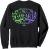 imageWicked For Good Two Halves of the Whole Heart Front ampamp Back SweatshirtBlack
