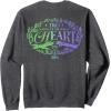 imageWicked For Good Two Halves of the Whole Heart Front ampamp Back SweatshirtDark Heather Grey