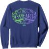 imageWicked For Good Two Halves of the Whole Heart Front ampamp Back SweatshirtNavy Blue