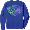imageWicked For Good Two Halves of the Whole Heart Front ampamp Back SweatshirtRoyal Blue