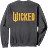 imageWicked For Good Yellow Brick Road Front And Back SweatshirtDark Heather Grey