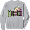 imageWicked Logo Glinda Daydreaming Playful Cartoon Style SweatshirtHeather Grey