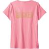 imageWomens Wicked For Good Ozian Gold Logo Front And Back VNeck TShirtPink