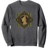imageWicked Elphaba Enchanted Brooms Silhouette SweatshirtDark Heather Grey