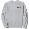 imageWicked For Good Glinda Bubble Poster Front ampamp Back SweatshirtHeather Grey