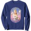 imageWicked For Good Glinda Sparkling Wand SweatshirtNavy Blue