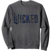 imageWicked For Good Ozian Pattern Logo SweatshirtDark Heather Grey