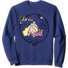 imageWicked Glinda Daydreaming Playful Cartoon Style SweatshirtNavy Blue
