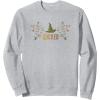 imageWicked Movie Logo Elphaba Hat Floral SweatshirtHeather Grey