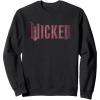 imageWicked Movie Logo Glinda Pink And Gold SweatshirtBlack