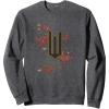 imageWicked Movie Logo W Butterfly SweatshirtDark Heather Grey
