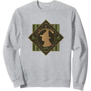 imageWicked Elphaba Enchanted Brooms Silhouette SweatshirtHeather Grey