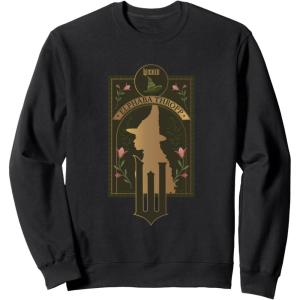 imageWicked Elphaba Thropp Floral Silhouette SweatshirtBlack