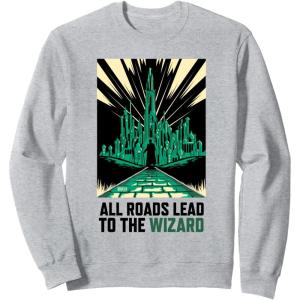 imageWicked For Good All Roads Lead to the Wizard SweatshirtHeather Grey