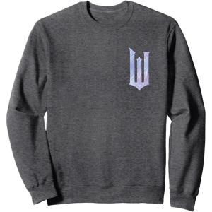 imageWicked For Good Bubble Shimmer Logo Front And Back SweatshirtDark Heather Grey