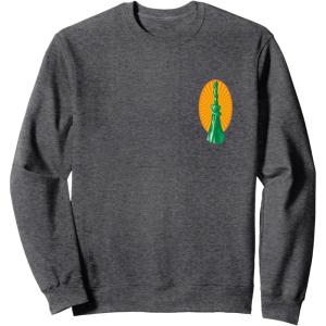 imageWicked For Good Elphaba Flying Front And Back SweatshirtDark Heather Grey