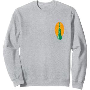 imageWicked For Good Elphaba Flying Front And Back SweatshirtHeather Grey