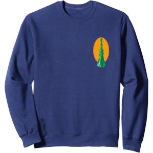 imageWicked For Good Elphaba Flying Front And Back SweatshirtNavy Blue