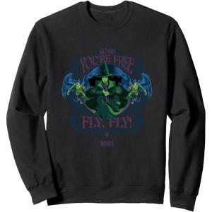 imageWicked For Good Elphaba Youre Free Fly SweatshirtBlack