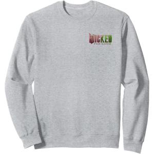 imageWicked For Good Glinda Bubble Poster Front ampamp Back SweatshirtHeather Grey
